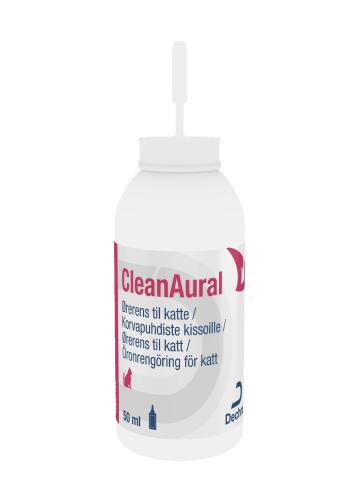 CleanAural Vet Ørerens Katt, 50 ml