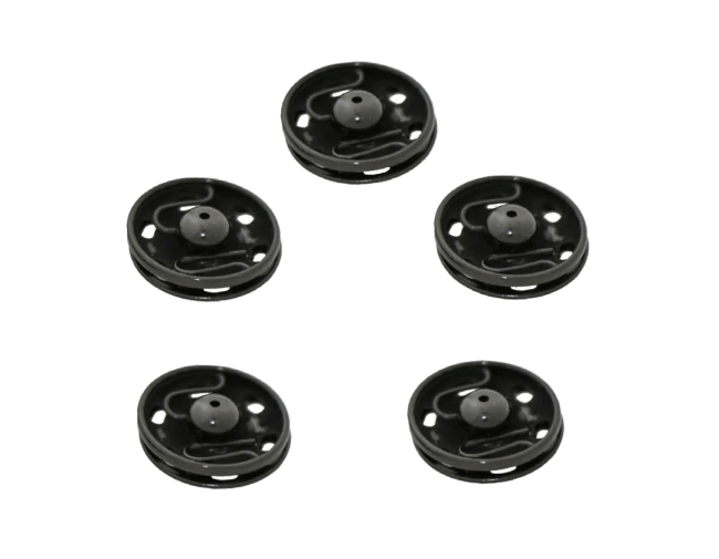 VetMedCare Trykknapper Sorte, 5 stk