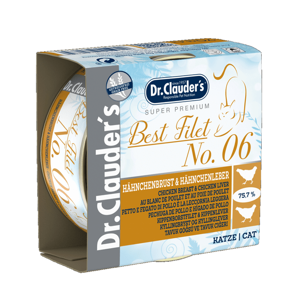 Dr. Clauder's No 6 Kyllingbryst & Kyllinglever, 70 g