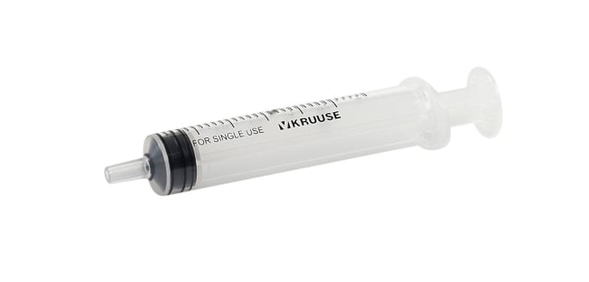 KRUUSE Sprøyte Engangs Centrisk 3-komponent Luer 5-6 ml, 100 stk