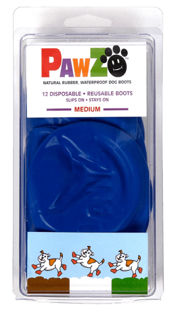 Pawz Hundesko Blå M 7,6 cm, 12 stk