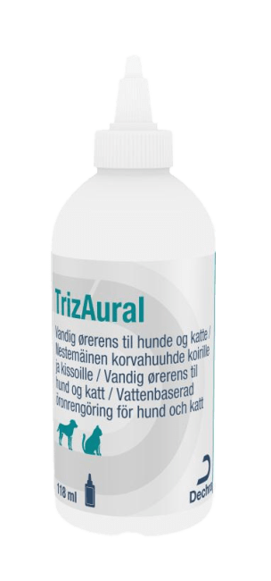 Triz Aural Ørerens Til Hund og Katt, 118 ml