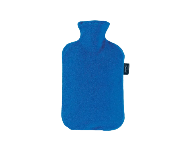 Fashy Varmeflaske Fleece S-Blå, 1 stk