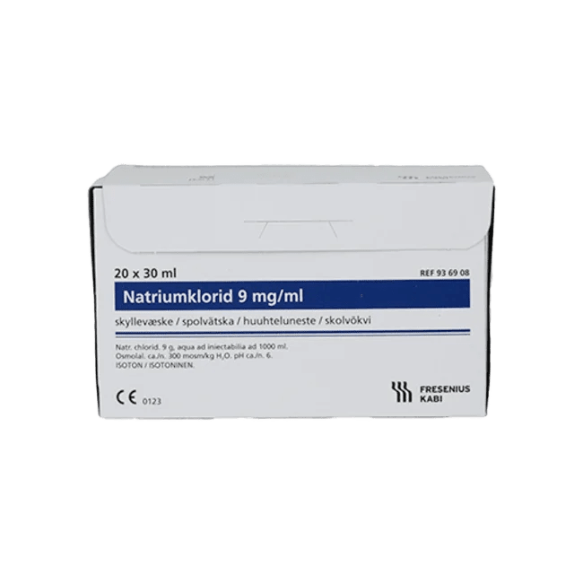 Natriumklorid Fres 9 mg/ml Microspol Spyleamp, 20x30 ml
