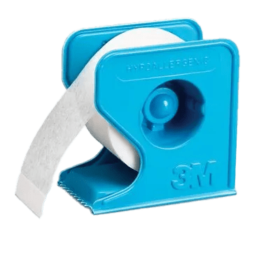 Micropore 2,5 cm x 9,1 m med Dispenser Hvit, 1 stk