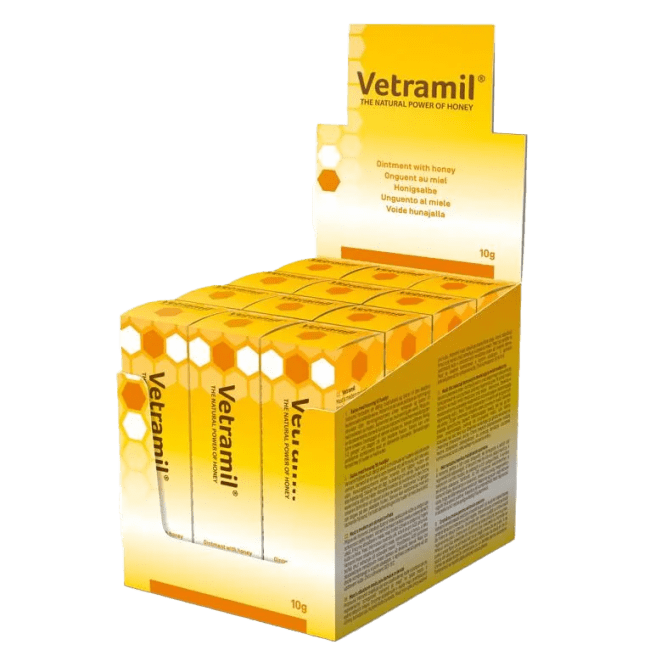 Vetramil Honningsalve til Dyr Display, 12x10 g