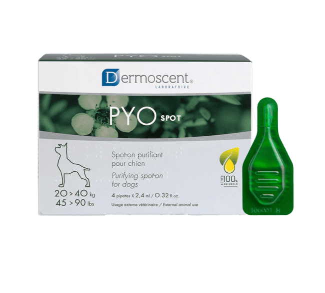 Dermoscent Pyospot® til Hund 20-40 kg, 4x2,4 ml