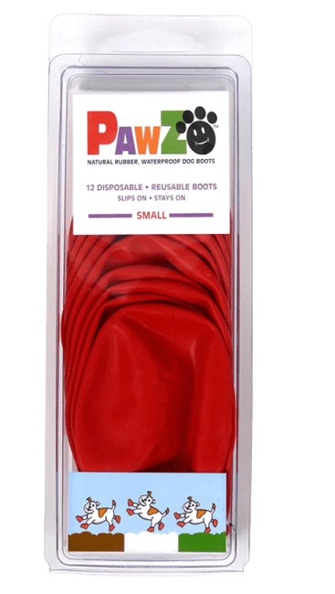 Pawz Hundesko Rød S 6,4 cm, 12 stk