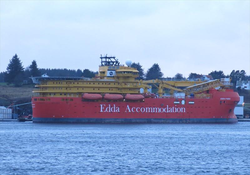 Ship EDDA FIDES (Accommodation Vessel) Registered in Norway