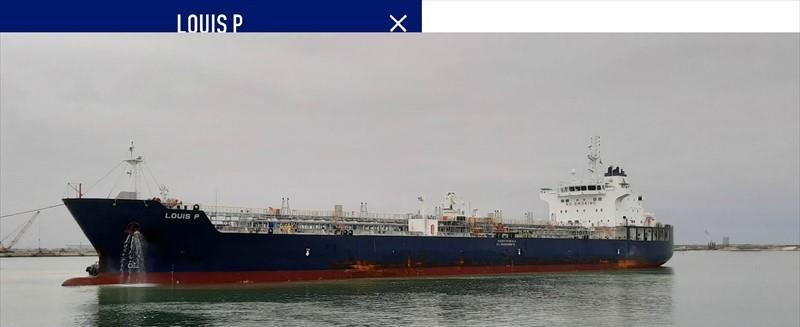 Vessel LOUIS P (Chemical Tanker) IMO 9749336, MMSI 538006806