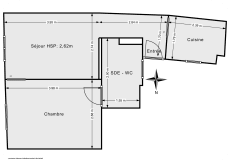 vente appartement de 33.78m² à montreuil