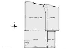 vente appartement de 28.79 m² à paris