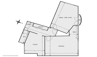 vente appartement de 40.0 m² à clichy