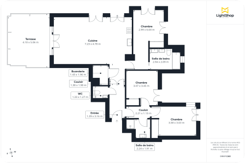 vente appartement de 94.0 m² à le plessis-robinson