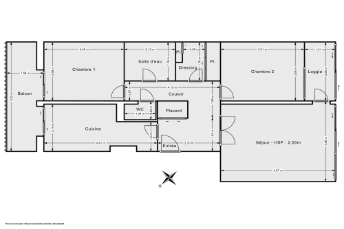 vente appartement de 64.0 m² à paris