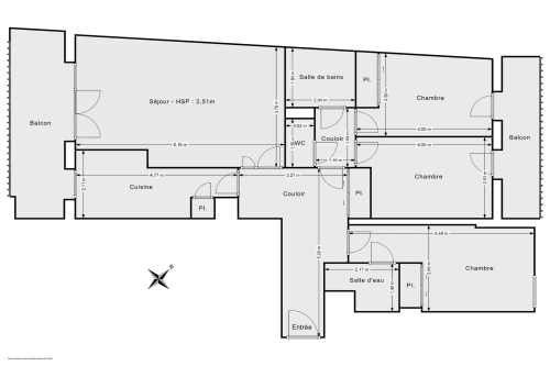 vente appartement de 81.79 m² à saint-ouen-sur-seine