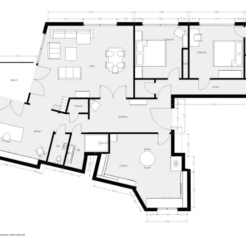Appartement de 165.0 m² à Paris