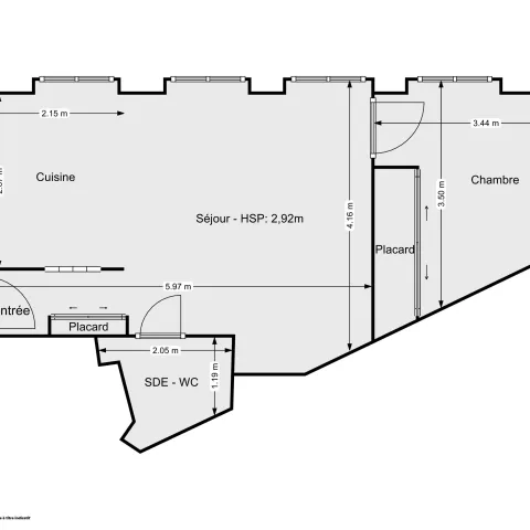 Appartement de 36.0 m² à Paris