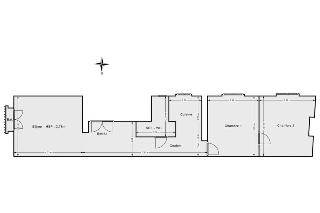 Appartement de 52.03 m² à Paris