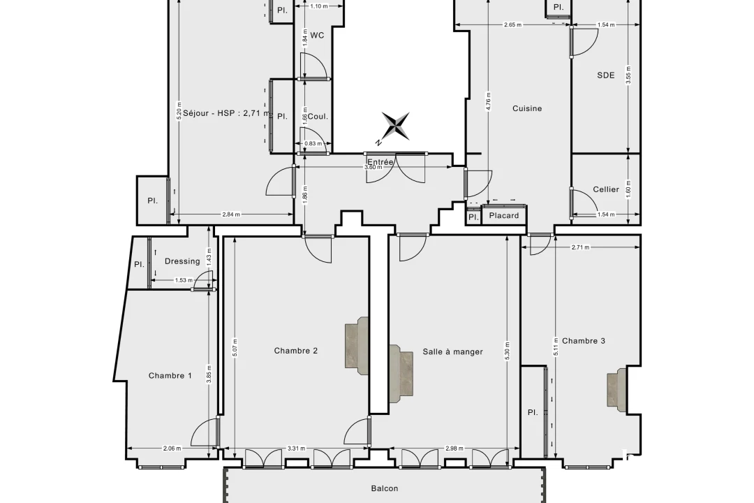 Appartement de 100.2 m² à Paris