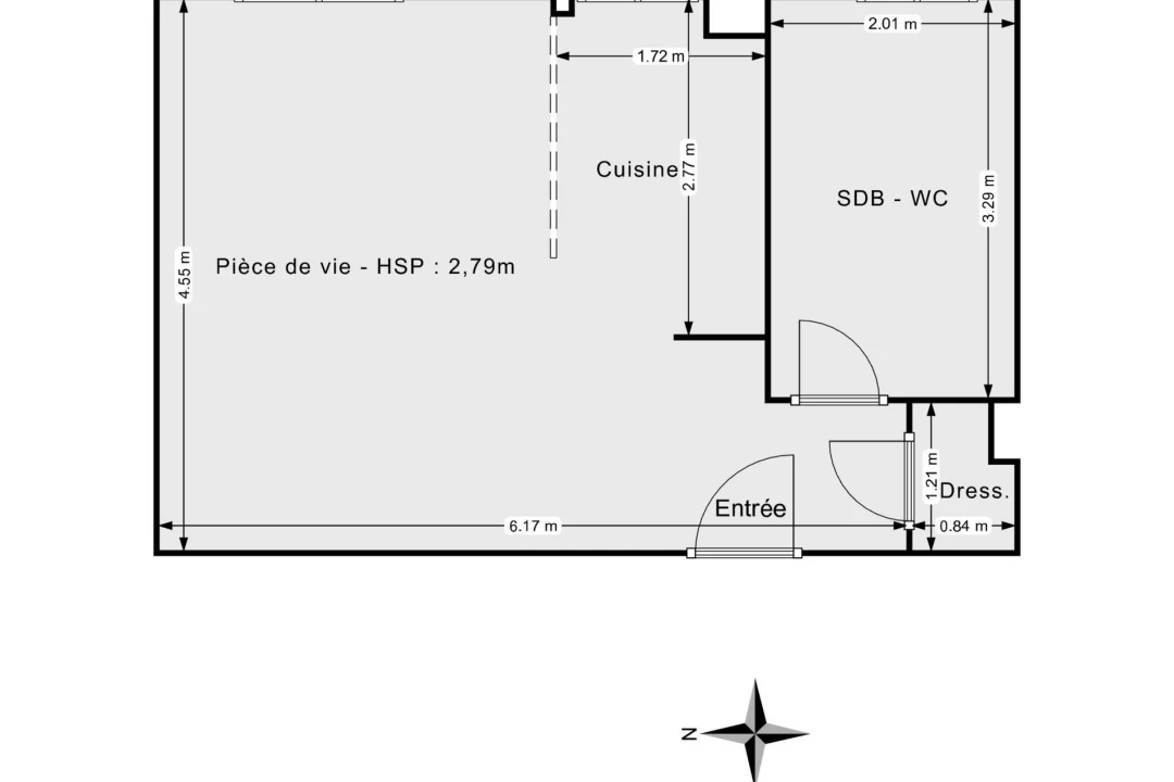 Appartement de 30.46 m² à Paris