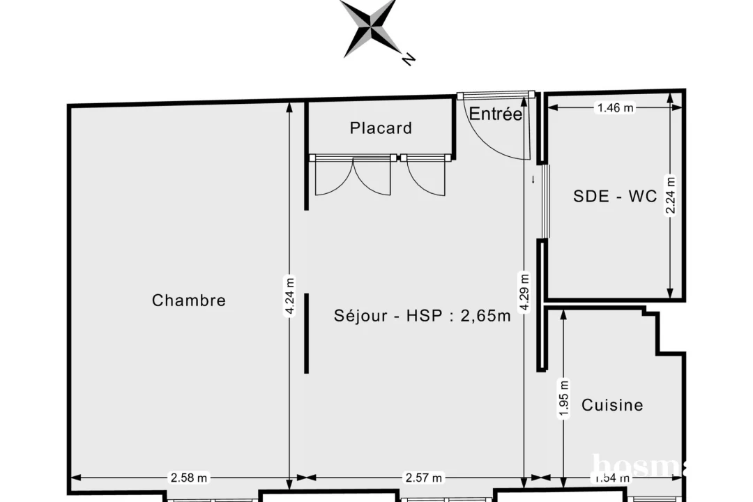 Appartement de 27.28 m² à Levallois-Perret