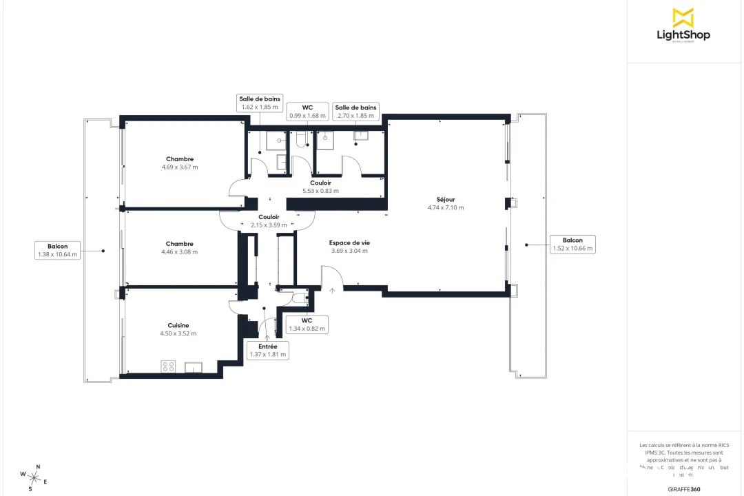 Appartement de 112.0 m² à Marseille