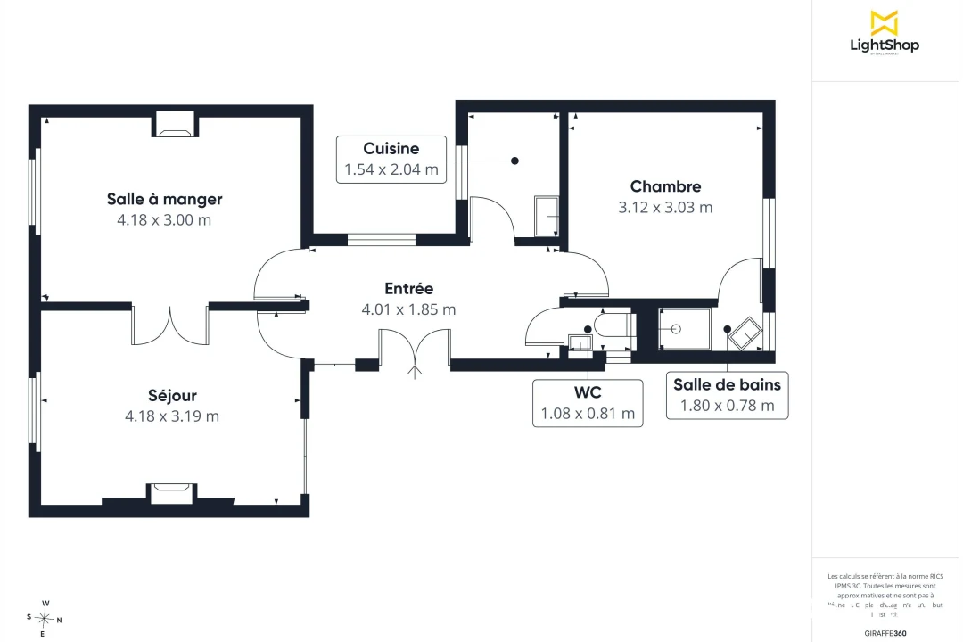 Appartement de 50.0 m² à Paris