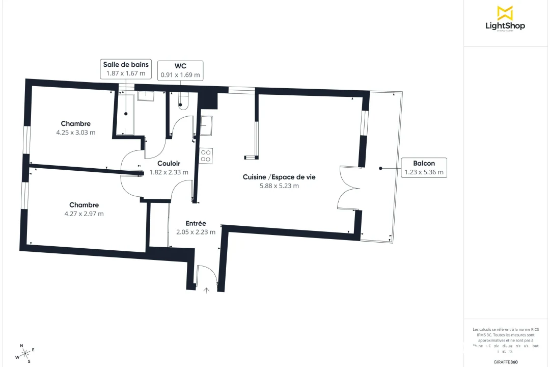 Appartement de 69.0 m² à Bobigny