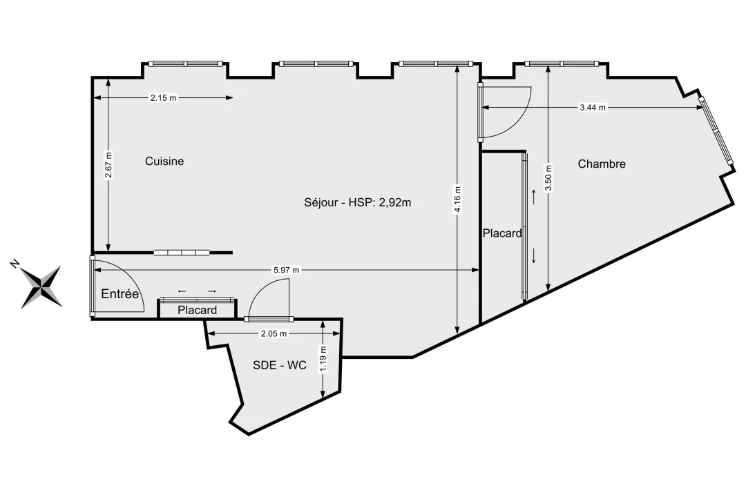 Appartement de 36.0 m² à Paris