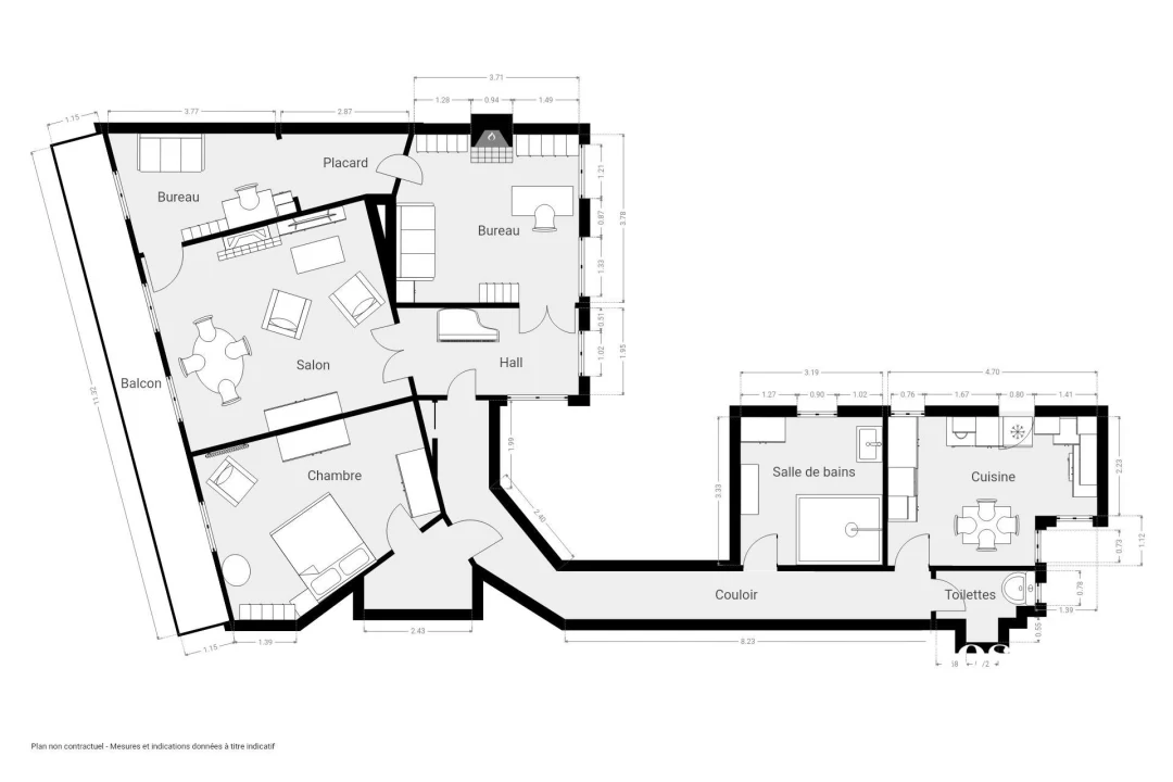 Appartement de 121.0 m² à Paris