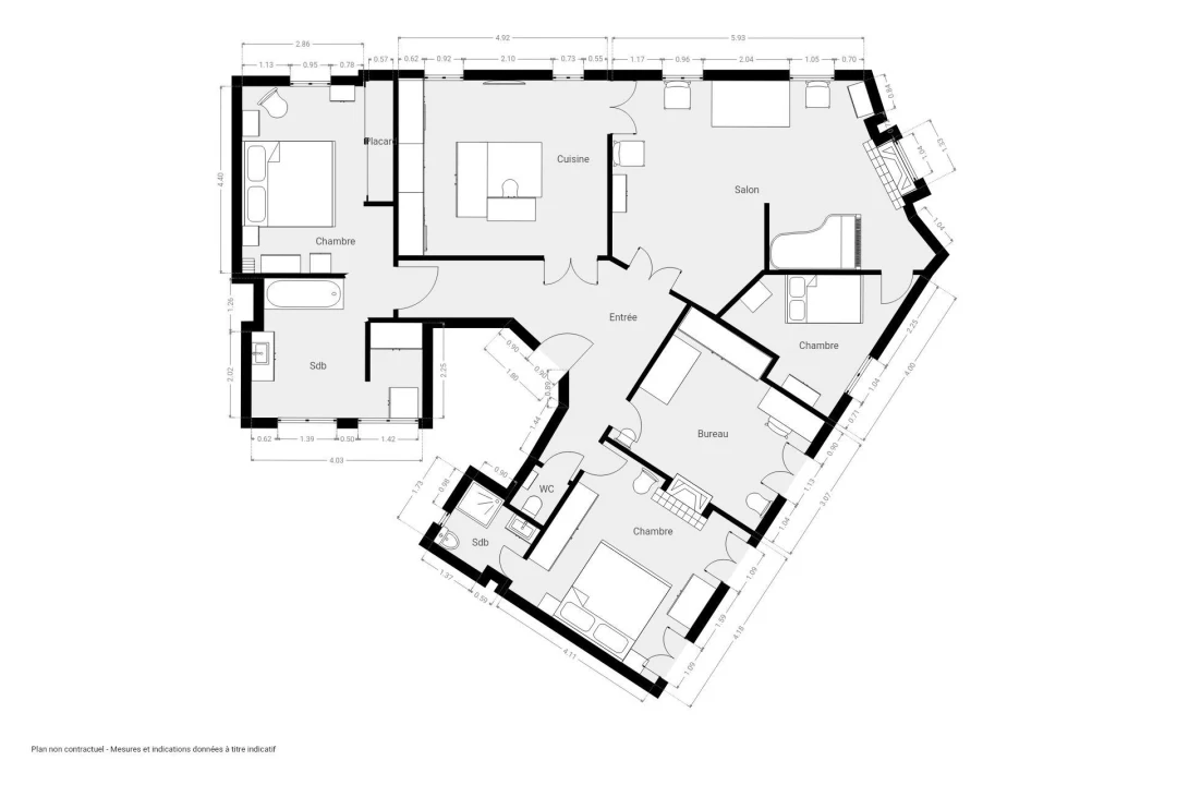 Appartement de 140.13 m² à Paris