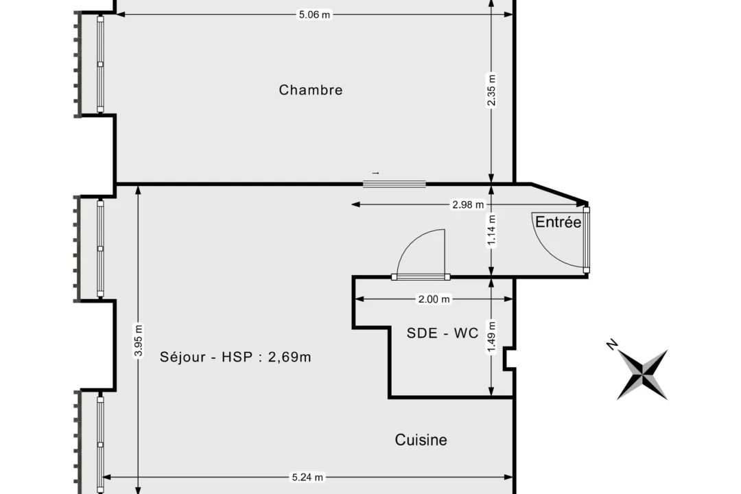 Appartement de 33.0 m² à Paris