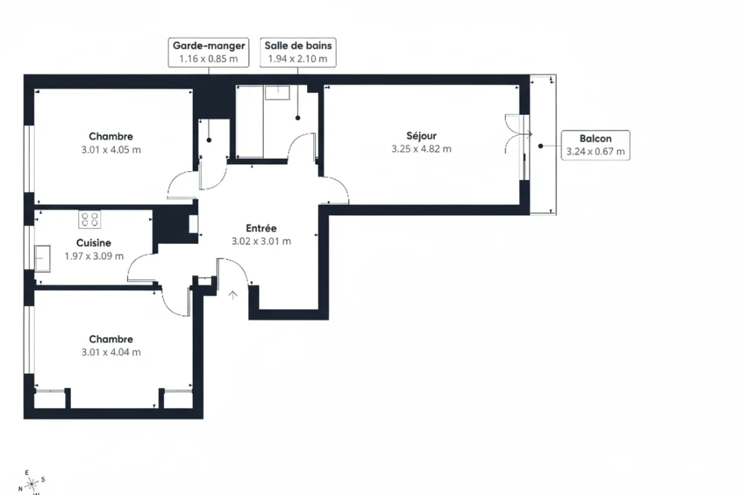 Appartement de 63.8 m² à Montreuil