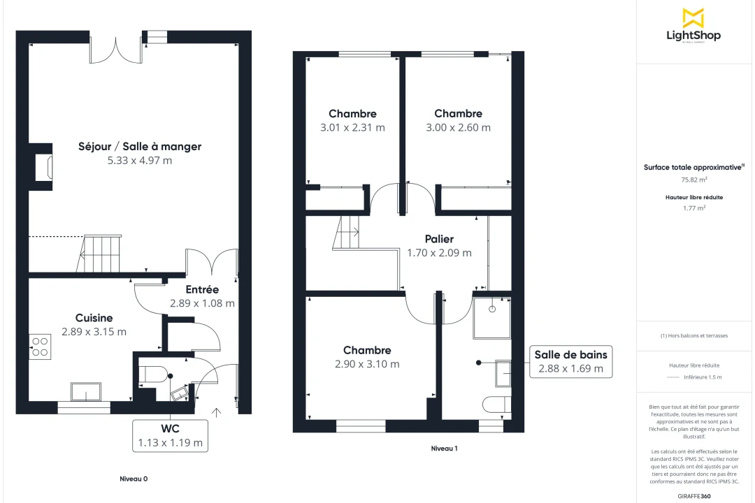 Maison de 76.0 m² à Neuilly-sur-Marne