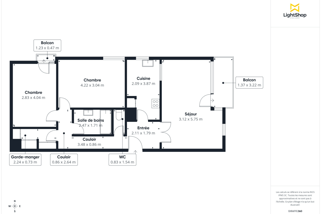 Appartement de 69.0 m² à Le Raincy