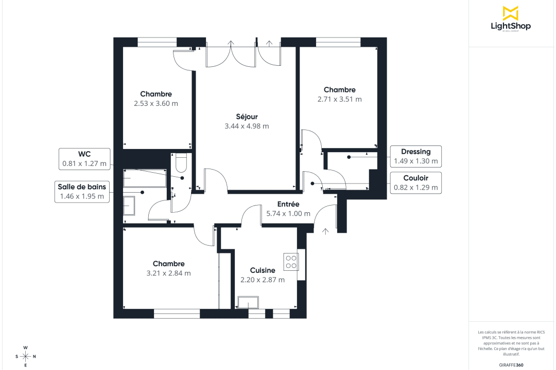 Appartement de 66.75 m² à Saint-Cloud