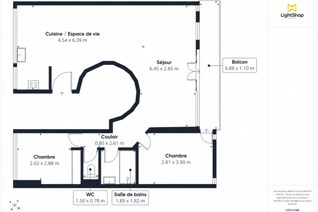 Appartement de 73.0 m² à Paris