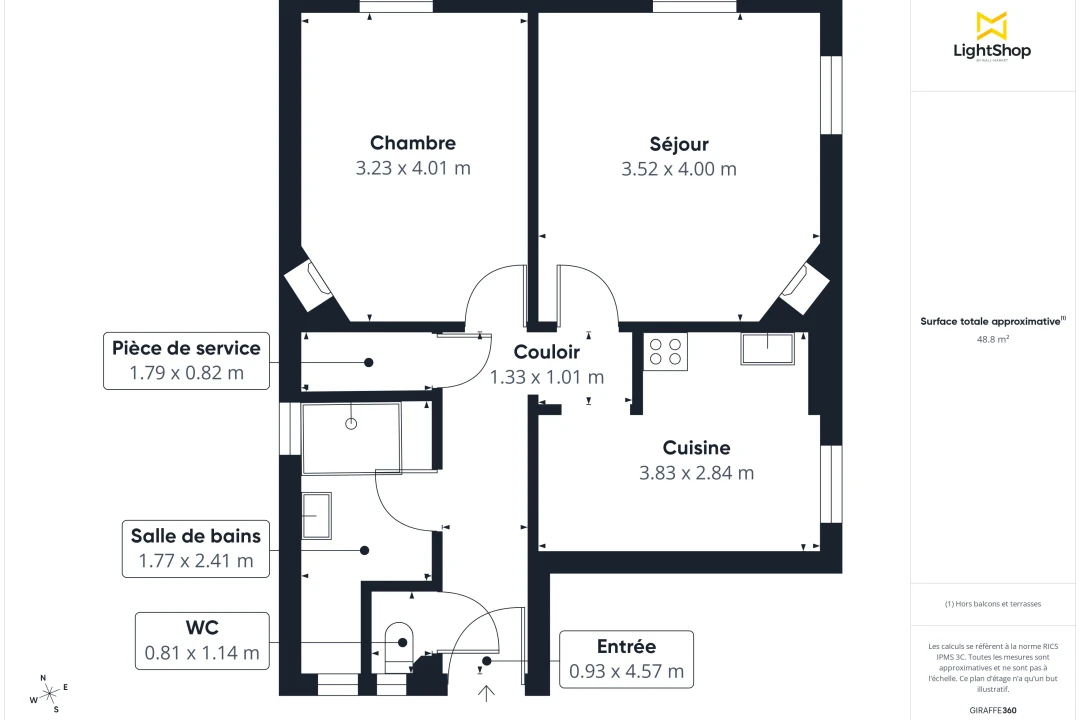 Appartement de 49.17 m² à Asnières-sur-Seine