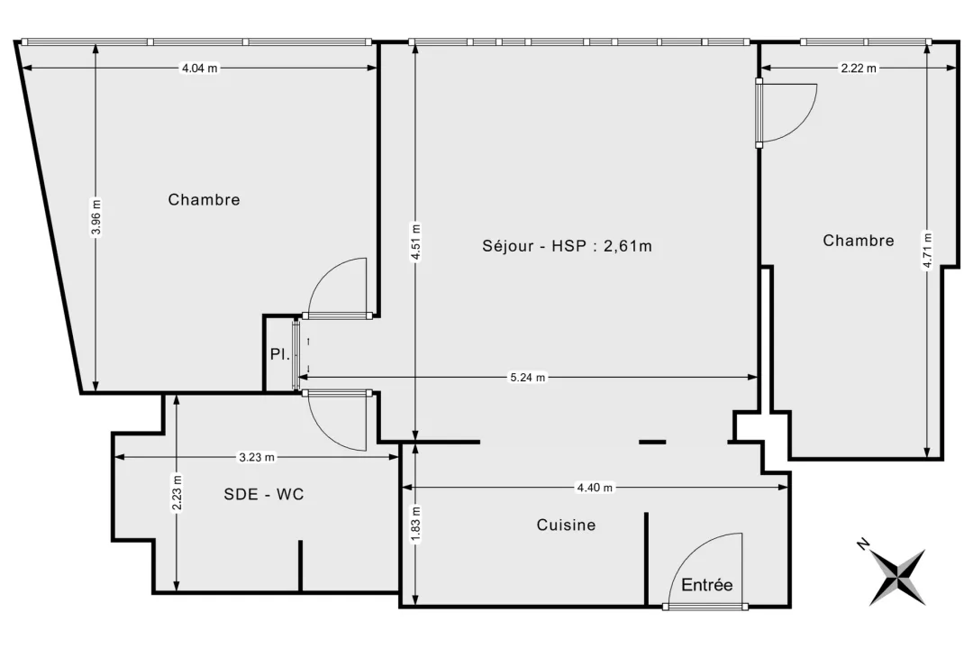 Appartement de 57.05 m² à Montrouge