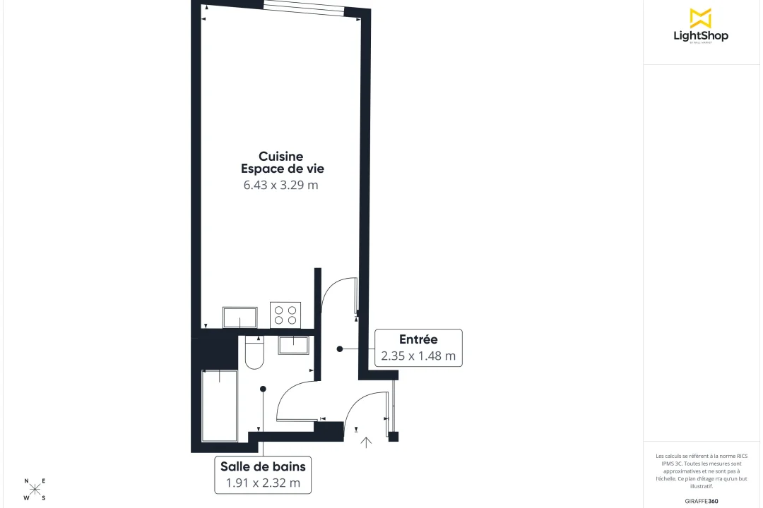 Appartement de 29.0 m² à Paris