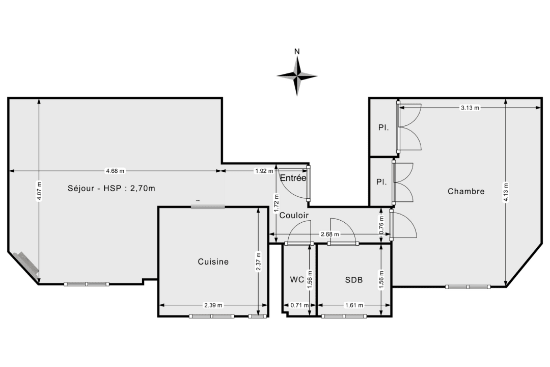 Appartement de 43.0 m² à Gennevilliers