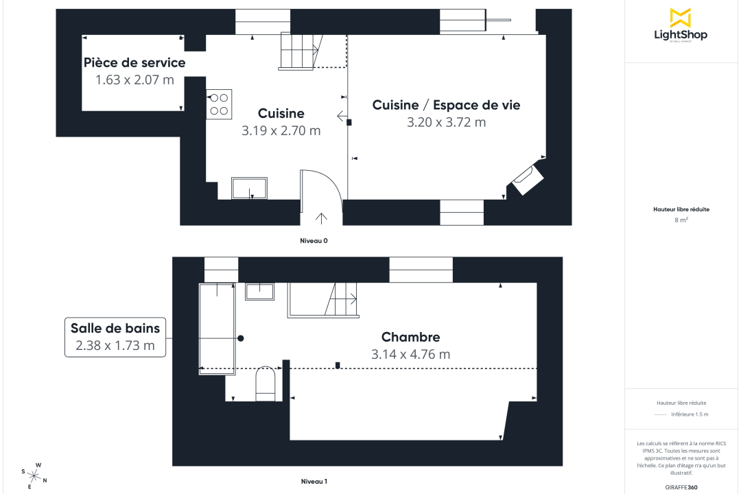 Maison de 43.86 m² à Ivry-sur-Seine