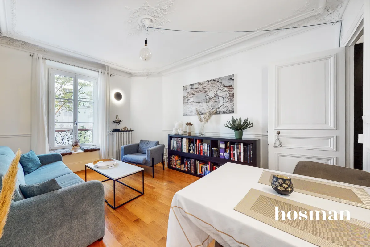 Ravissant appartement Haussmannien 42 m2 sur cour - Avenue des Ternes