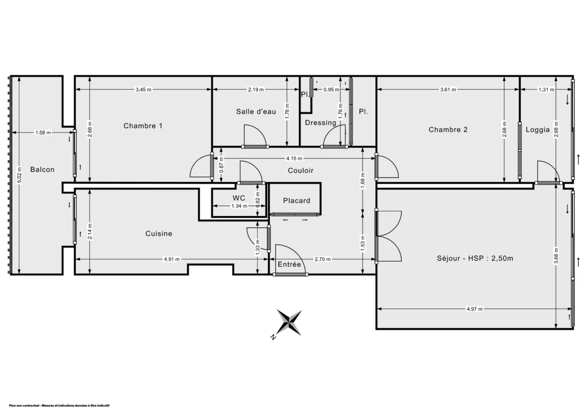 Appartement de 64.0 m² à Paris