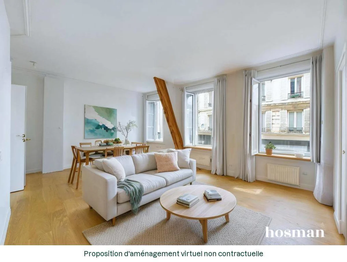 Appartement de 54.39 m² à Paris