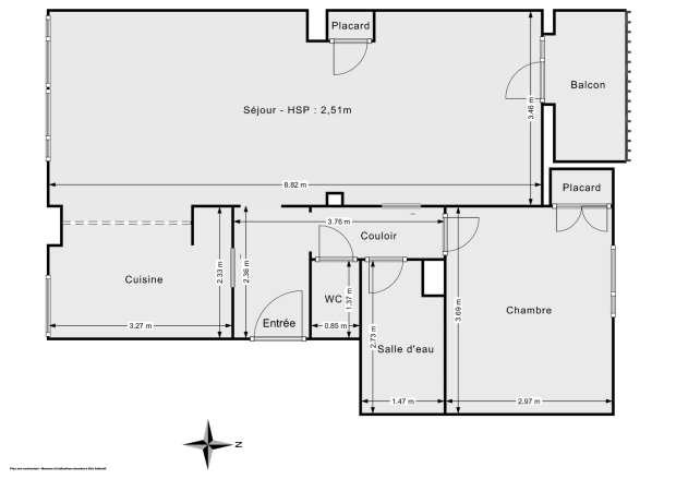 Appartement de 59.0 m² à Paris