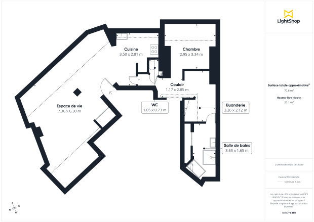 Appartement de 41.28 m² à Asnières-sur-Seine