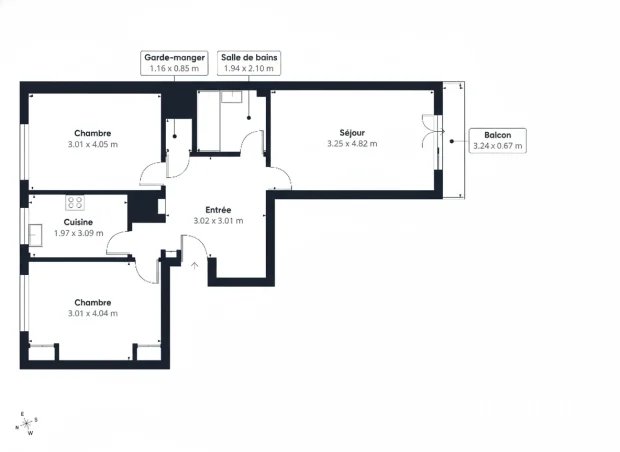 Appartement de 63.8 m² à Montreuil