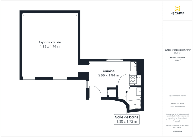 Appartement de 32.0 m² à Paris